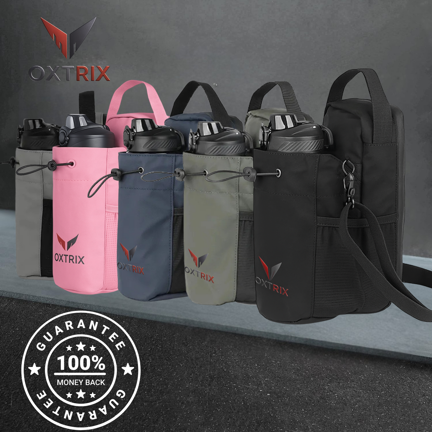 Magnetic Gym Bag with Water Bottle Holder™