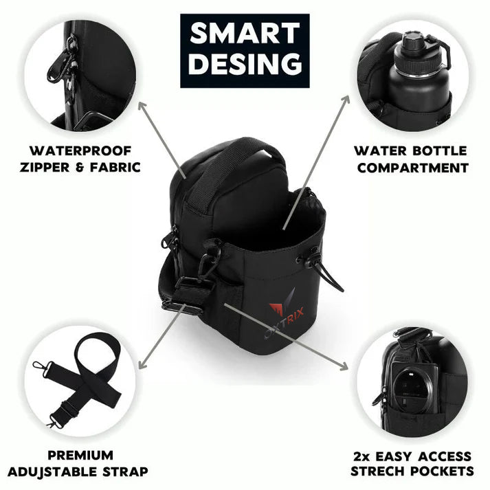 Magnetic Gym Bag with Water Bottle Holder™