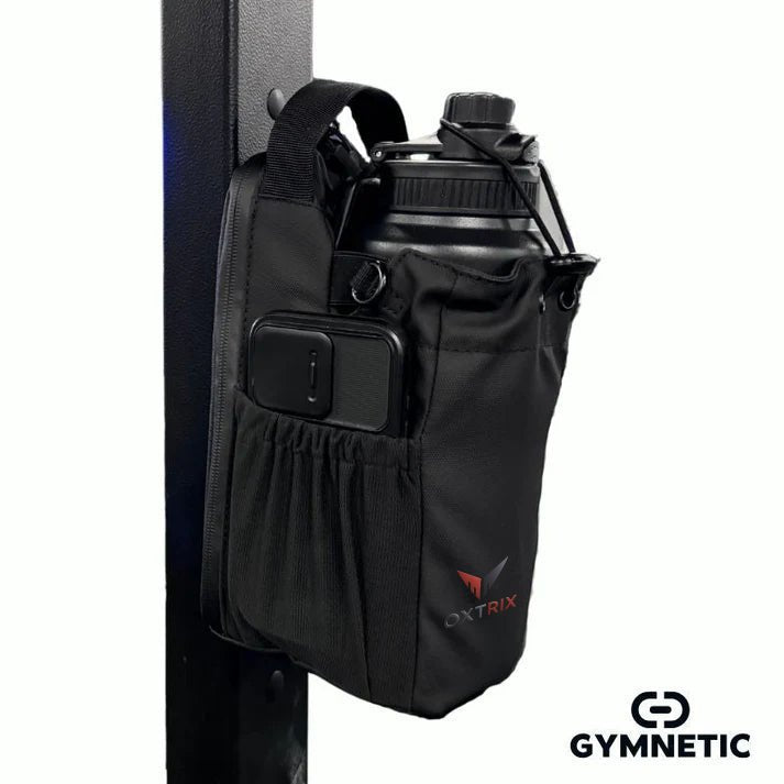 Oxtrix Magnetic Gym Bag – Black | With Bottle Holder | Gym Fitness Gear