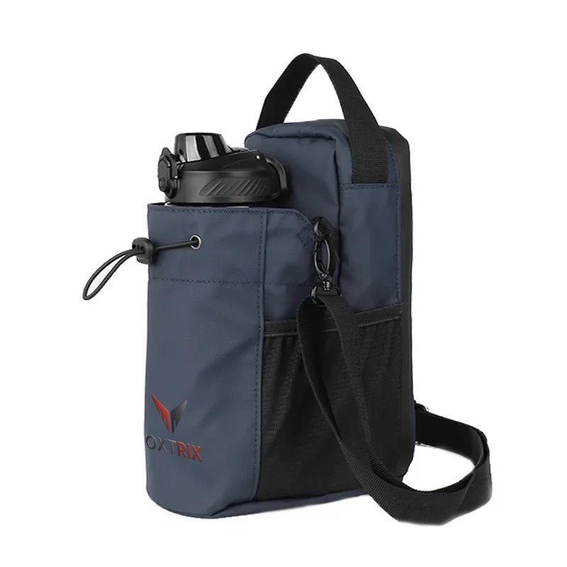 Oxtrix Magnetic Gym Bag – Black | With Bottle Holder | Gym Fitness Gear